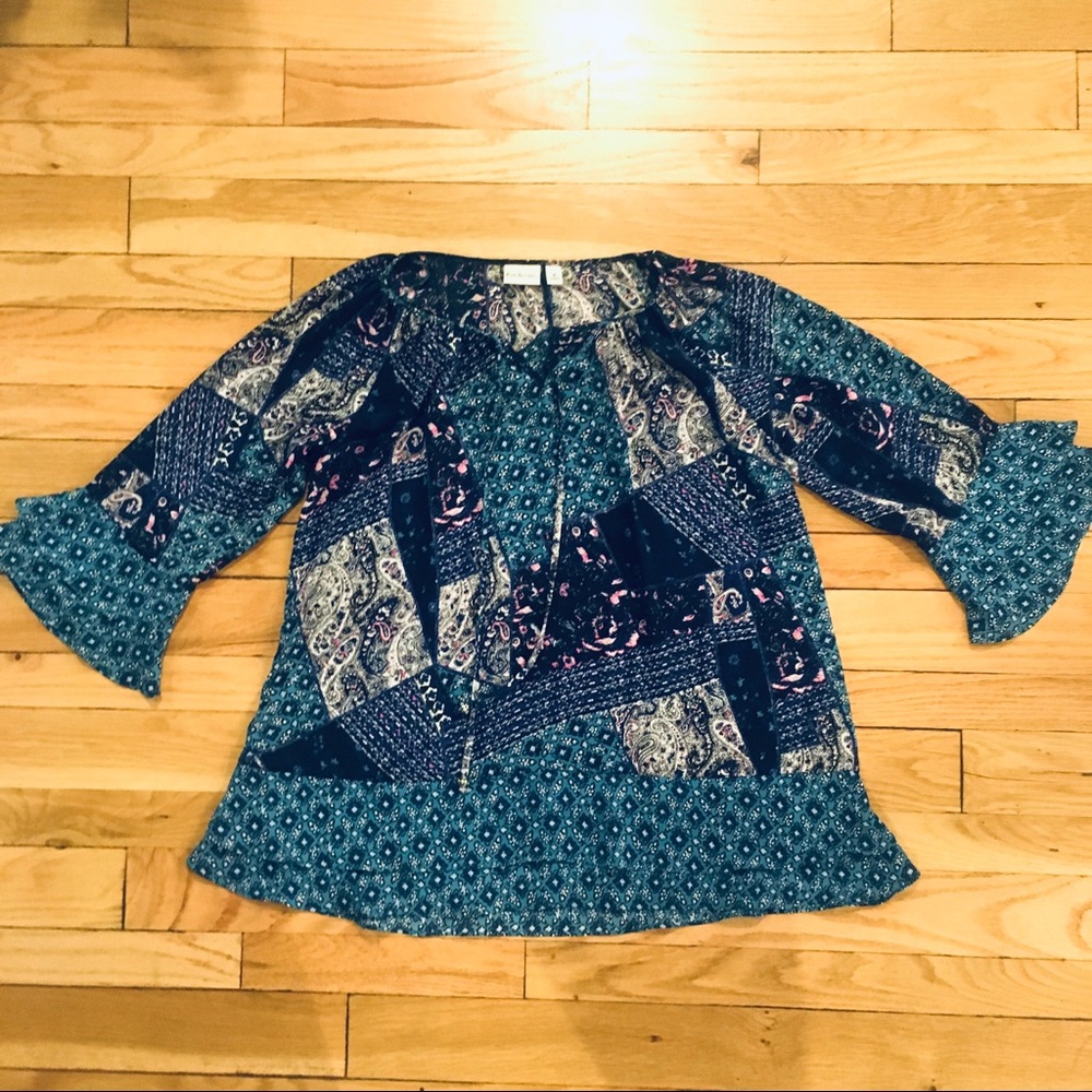 ❗️LAST CHANCE❗️ Kim Rogers Boho Blouse EUC